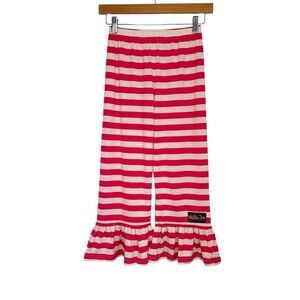 Matilda Jane Adventure Begins Vault Easy Peasy Pants Sz 8 Pink White Ruffles